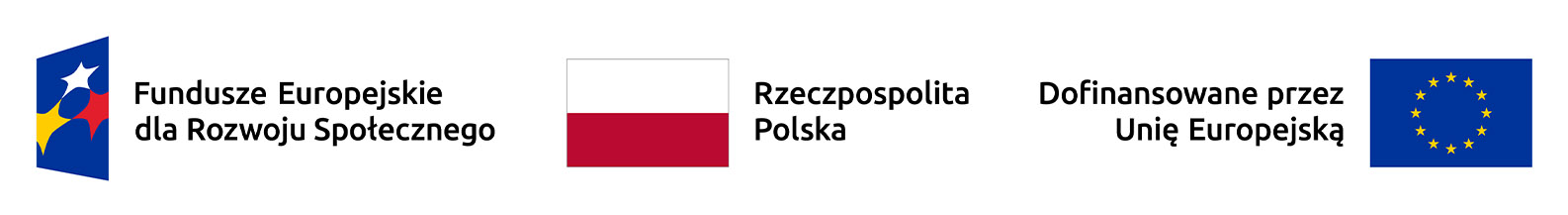 Logotyp Fundusze Europejskie dla Rozwoju Społecznego